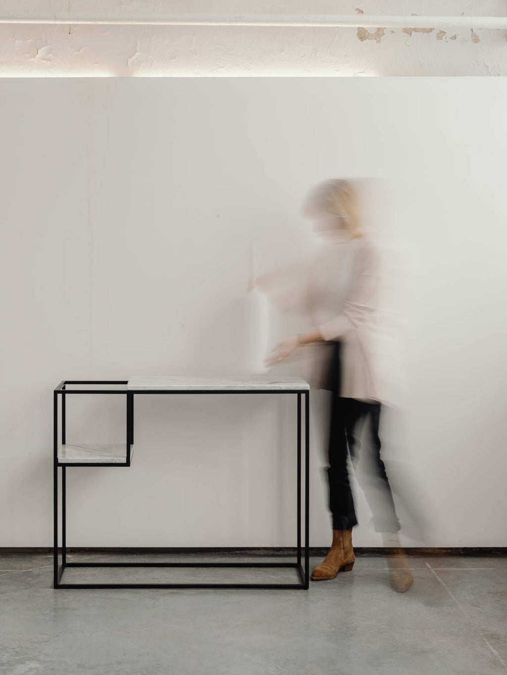 Konsola z marmurowym blatem HOP MAXI