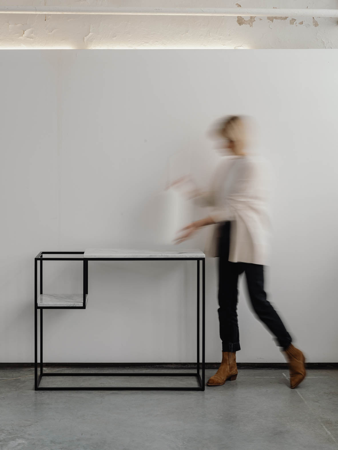 Konsola z marmurowym blatem HOP MAXI