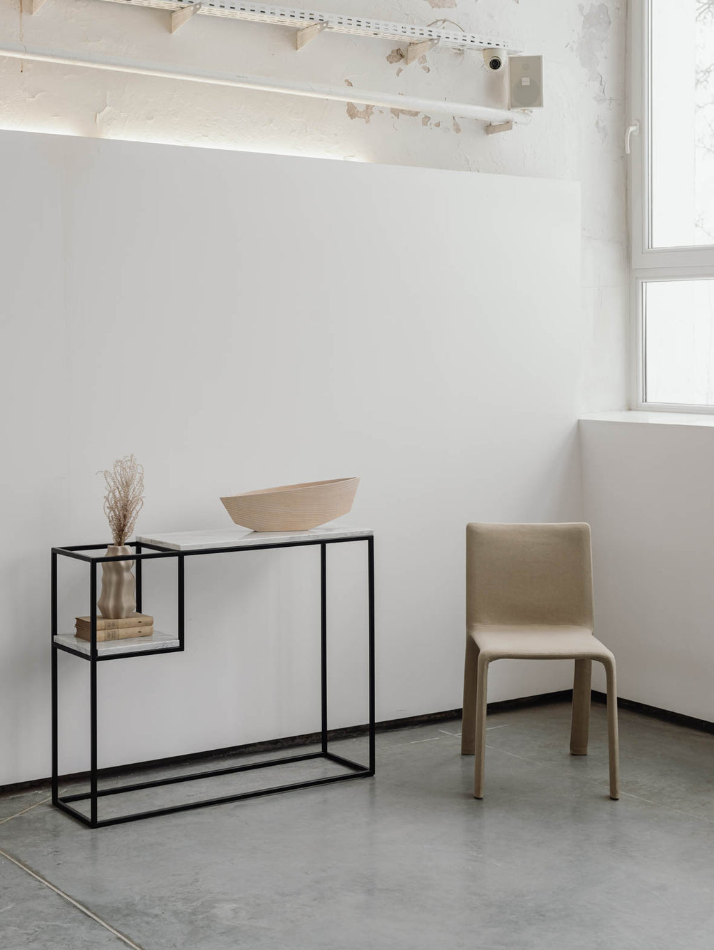 Konsola z marmurowym blatem HOP MAXI