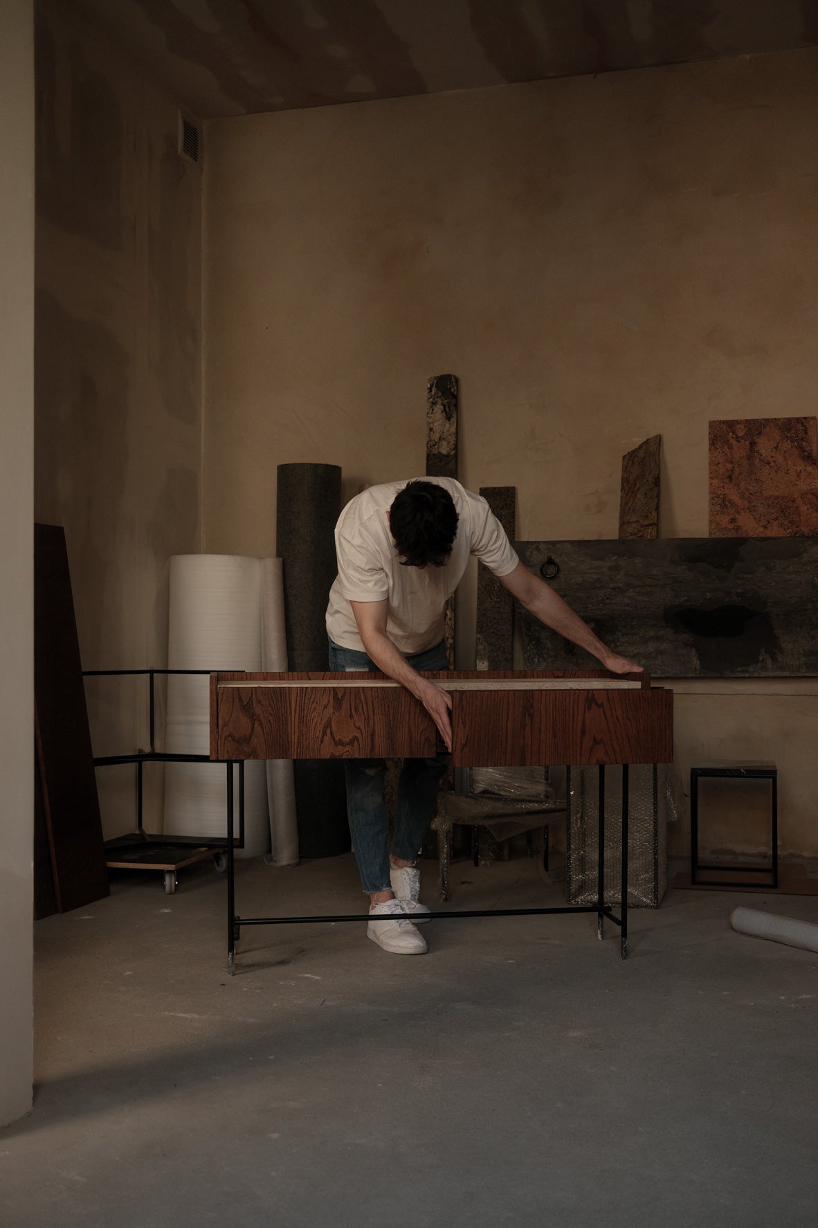 Konsola z marmurowym blatem FORST Console