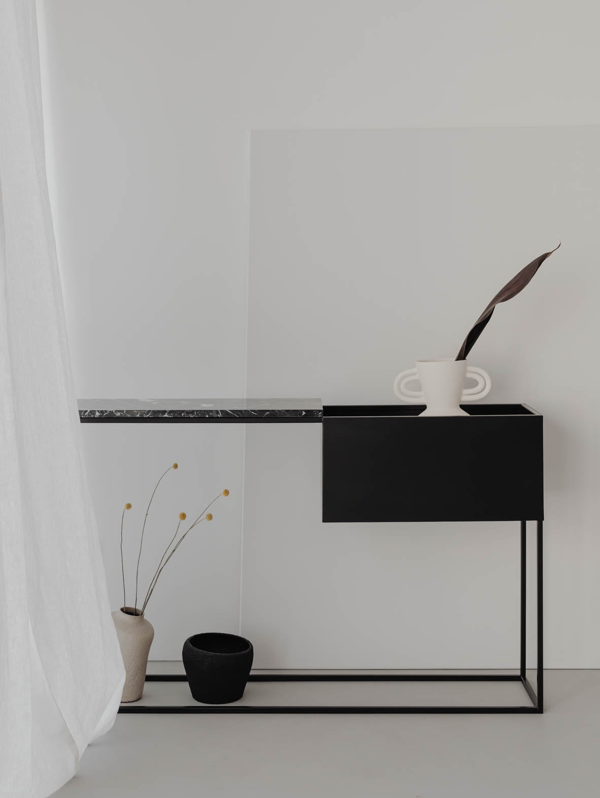 Konsola z kwietnikiem BOX MAXI