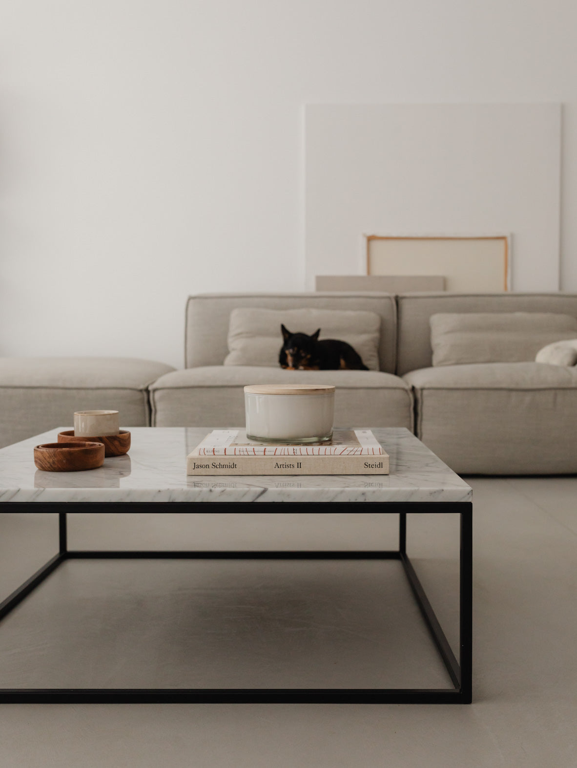 Stolik kawowy z marmurowym blatem DIONE