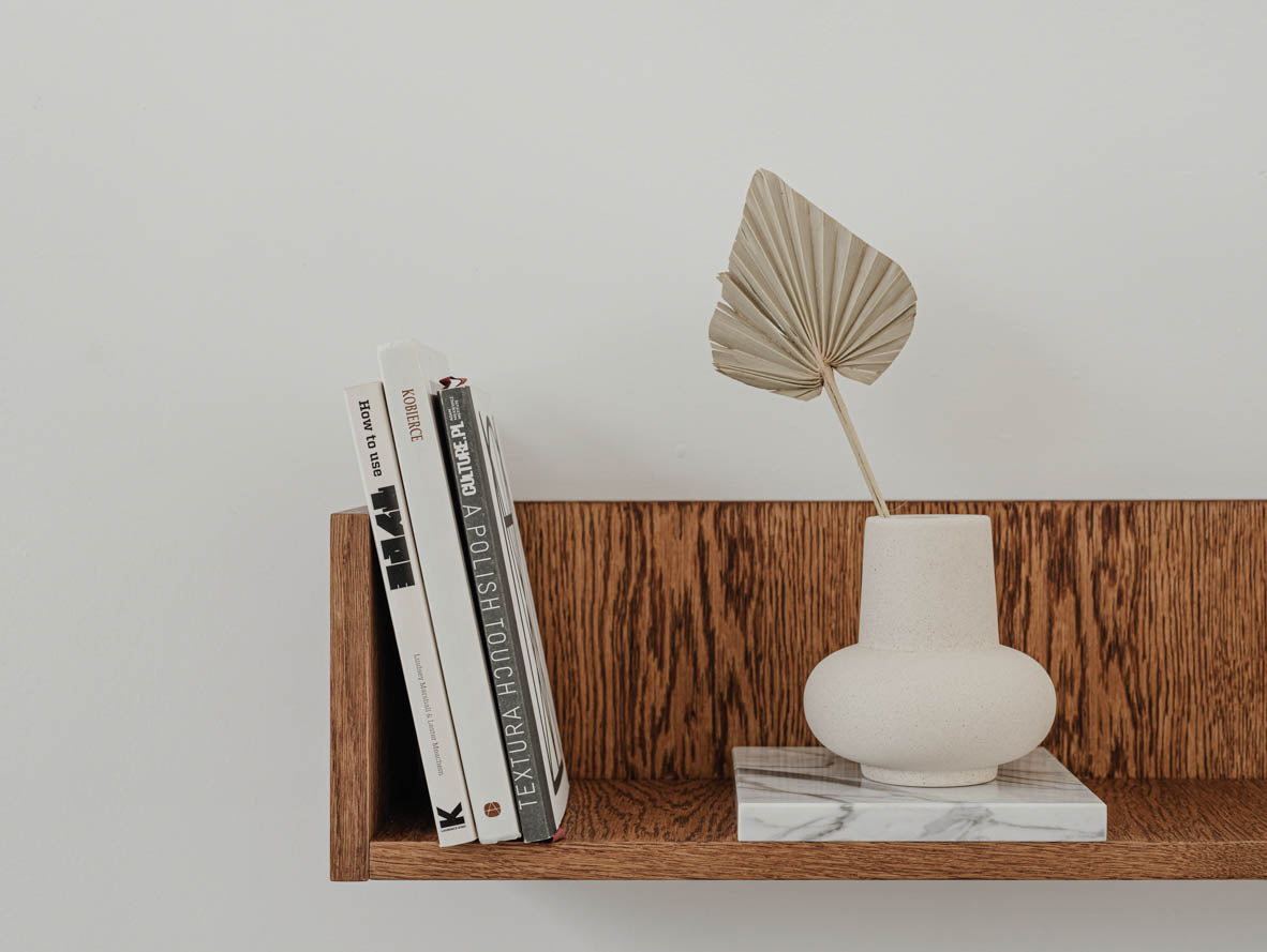 Półka ścienna z drewna FORST M