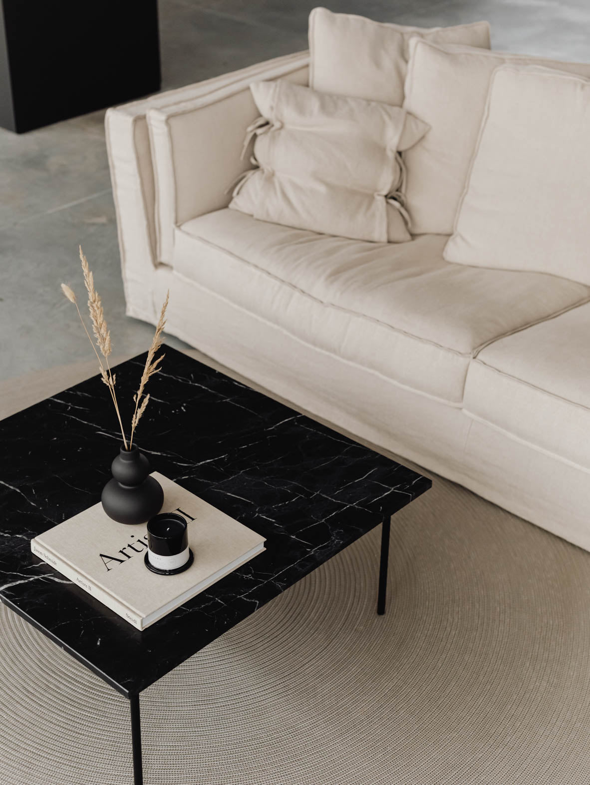 Kwadratowy stolik kawowy BRUSHH