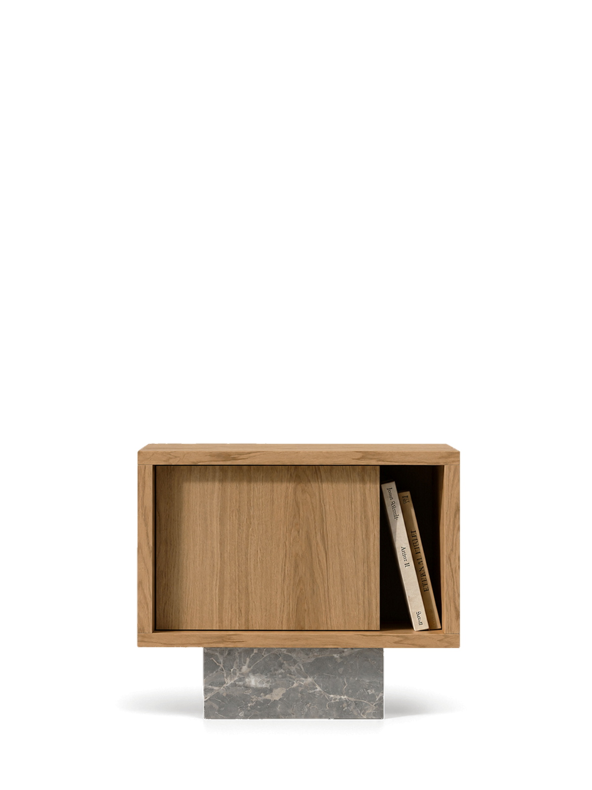Drewniany stolik boczny BLOCK Side table